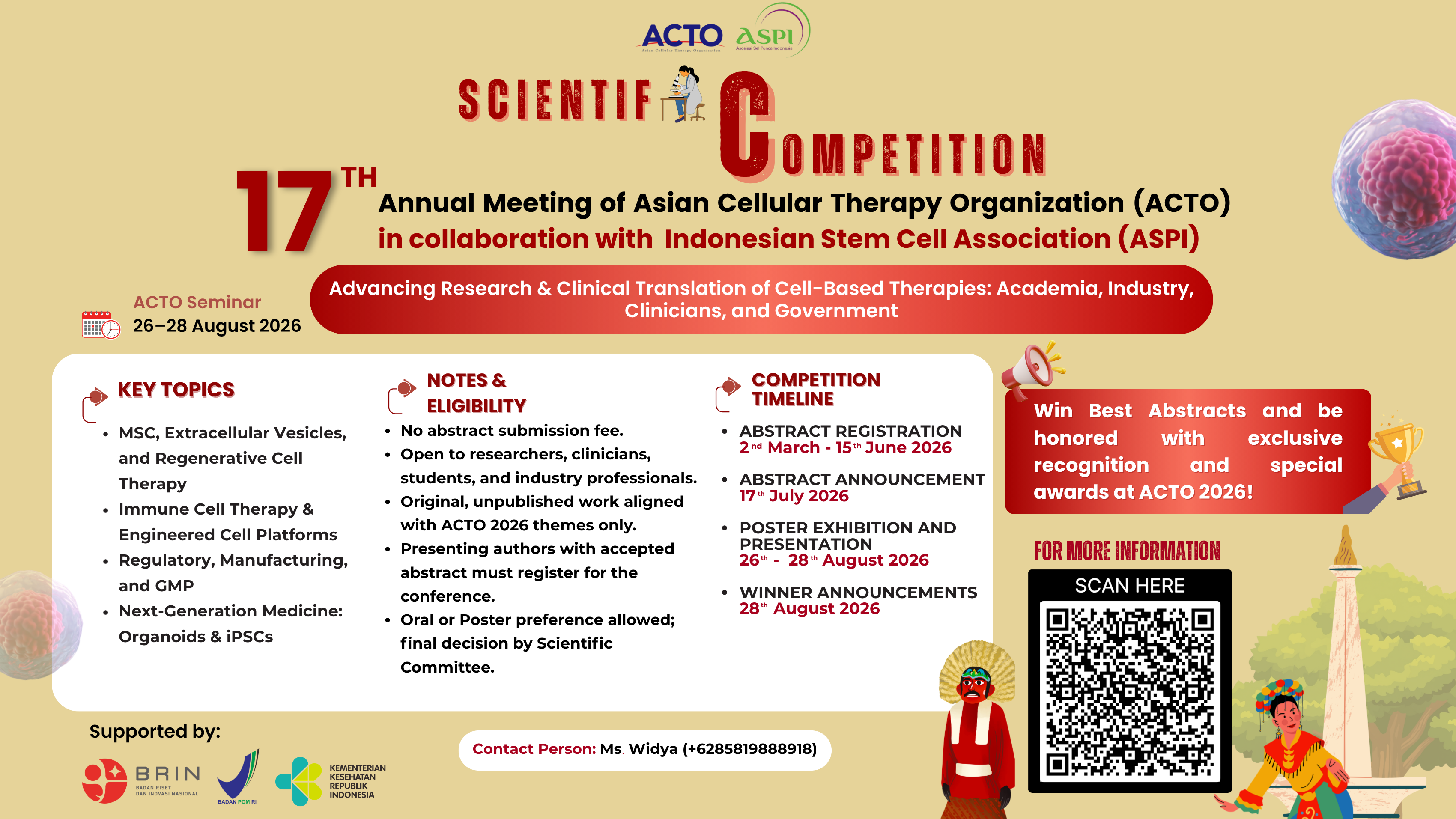 ABSTRACT SUBMISSION & SCIENTIFIC COMPETITION (Part of ACTO-ASPI Conference)